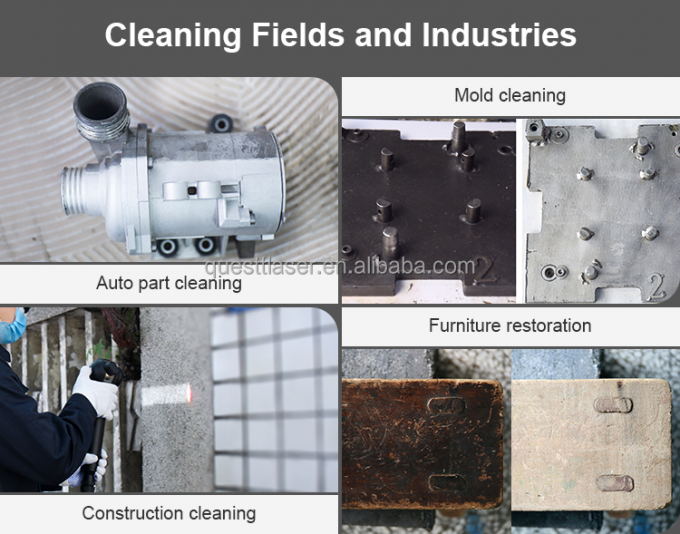 Pulse 200w 300w Kofferfaserlaserreinigungsmaschine Rostentferner 9