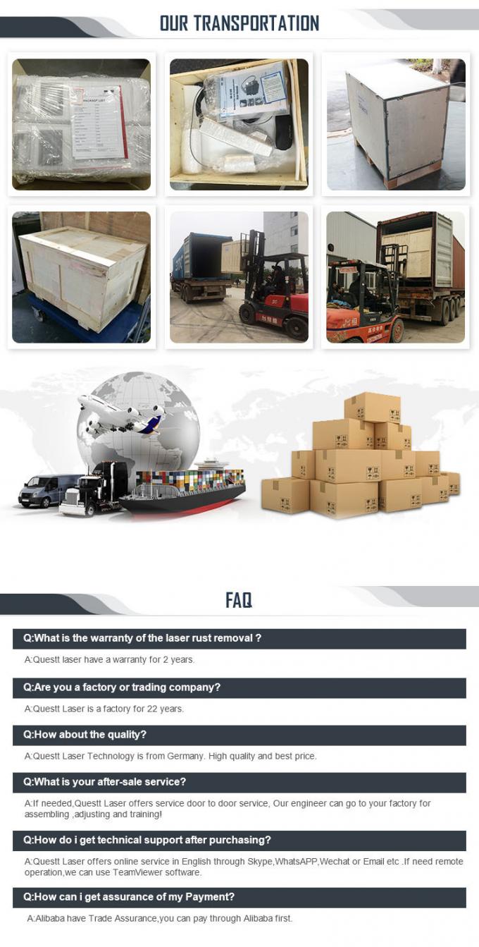 Pulse 200w 300w Kofferfaserlaserreinigungsmaschine Rostentferner 14